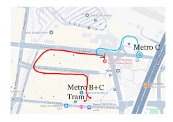 Pozor probíhá rekonstrukce stanice metra florenc